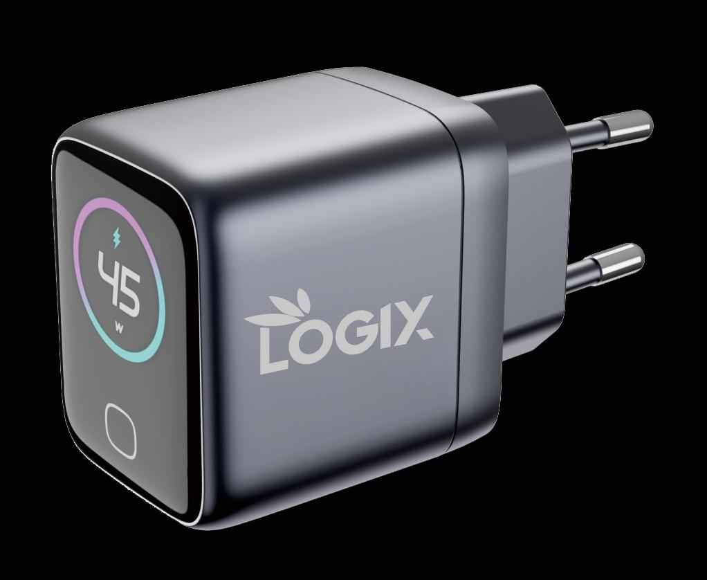 Logix Smart AI 45W Super Fast GaN Charger (LG-HC10)