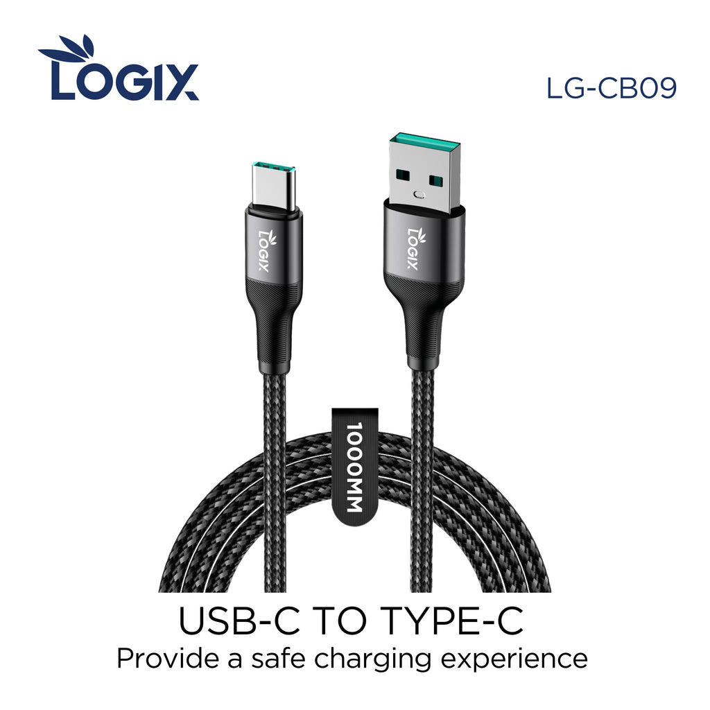 Logix LG-CB09 3A Super Fast Data Cable | USB-C to Type-C - Logix