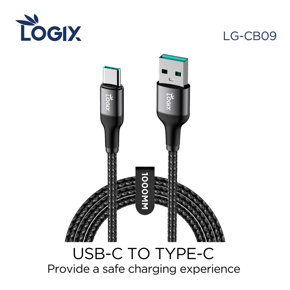 Logix LG-CB09 3A Super Fast Data Cable | USB-C to Type-C - Logix