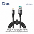 Logix LG-CB09 3A Super Fast Data Cable | USB-A to Lightning - Logix